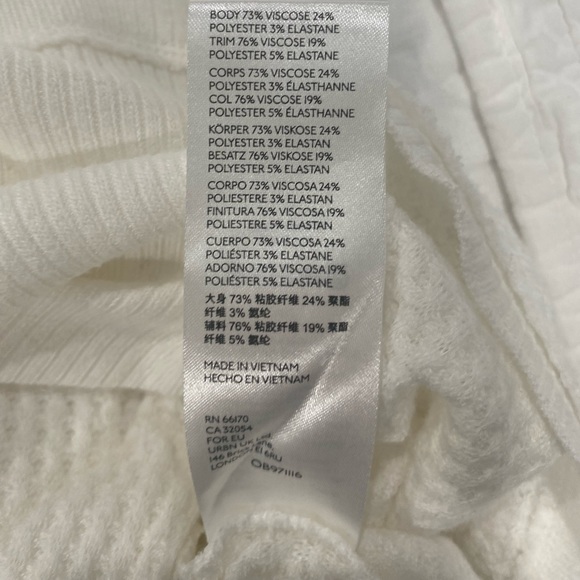 Free People size M white long sleeve blouse - Picture 4 of 5